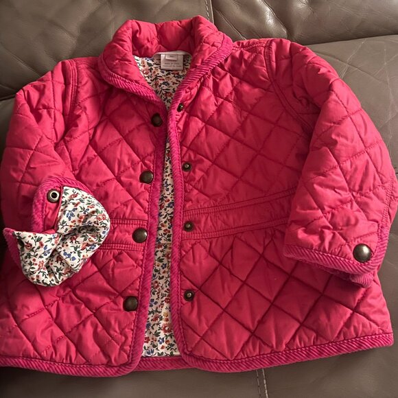 Ralph Lauren Pink Quilted Puffer Jacket Coat size 18 months - Picture 1 of 4